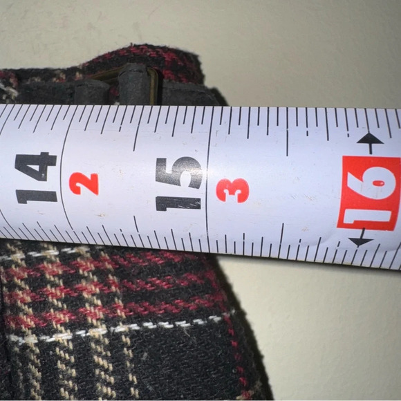 Women’s Vintage Wool Plaid Wrap Mini Length Preppy Formal Hoilday Skirt Size: 9 - Picture 14 of 15